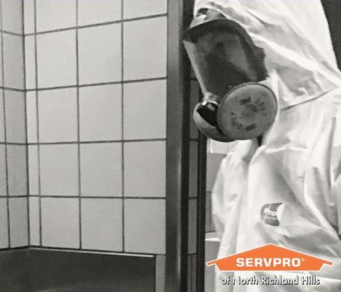 decontamination services in Fort Worth - employee in PPE