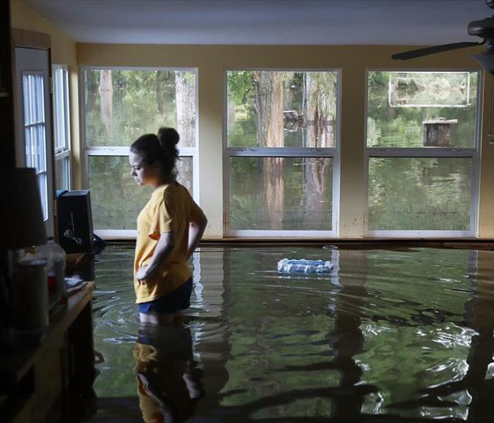 Water Damage in Flooded Home